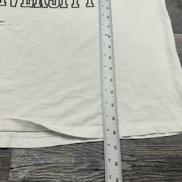 Vintage Gear For Sports John Carroll University White XL Spellout NCCA T-Shirt‎ - Picture 7 of 9